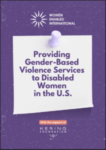 Fact Sheet Recommendations for Gender-Based Violences Services Providers made by Women Enabled International with the support of Kering Foundation